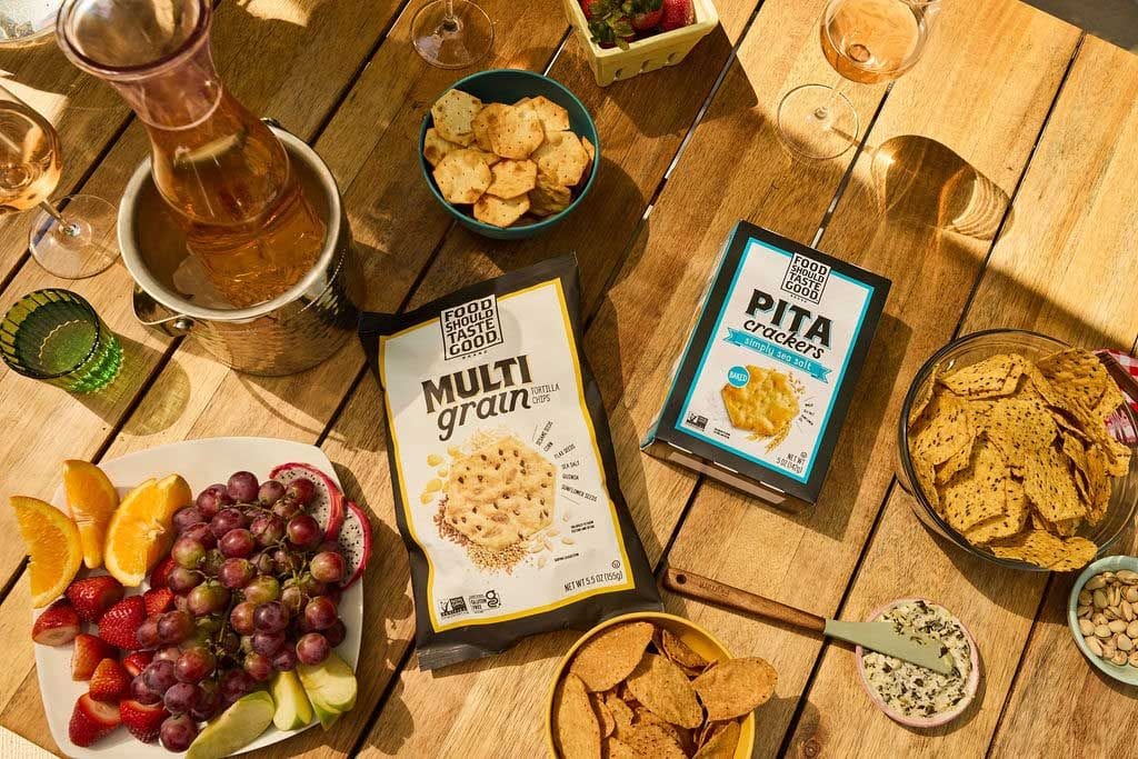 Food Should Taste Good Tortilla Chips and Pita Crackers