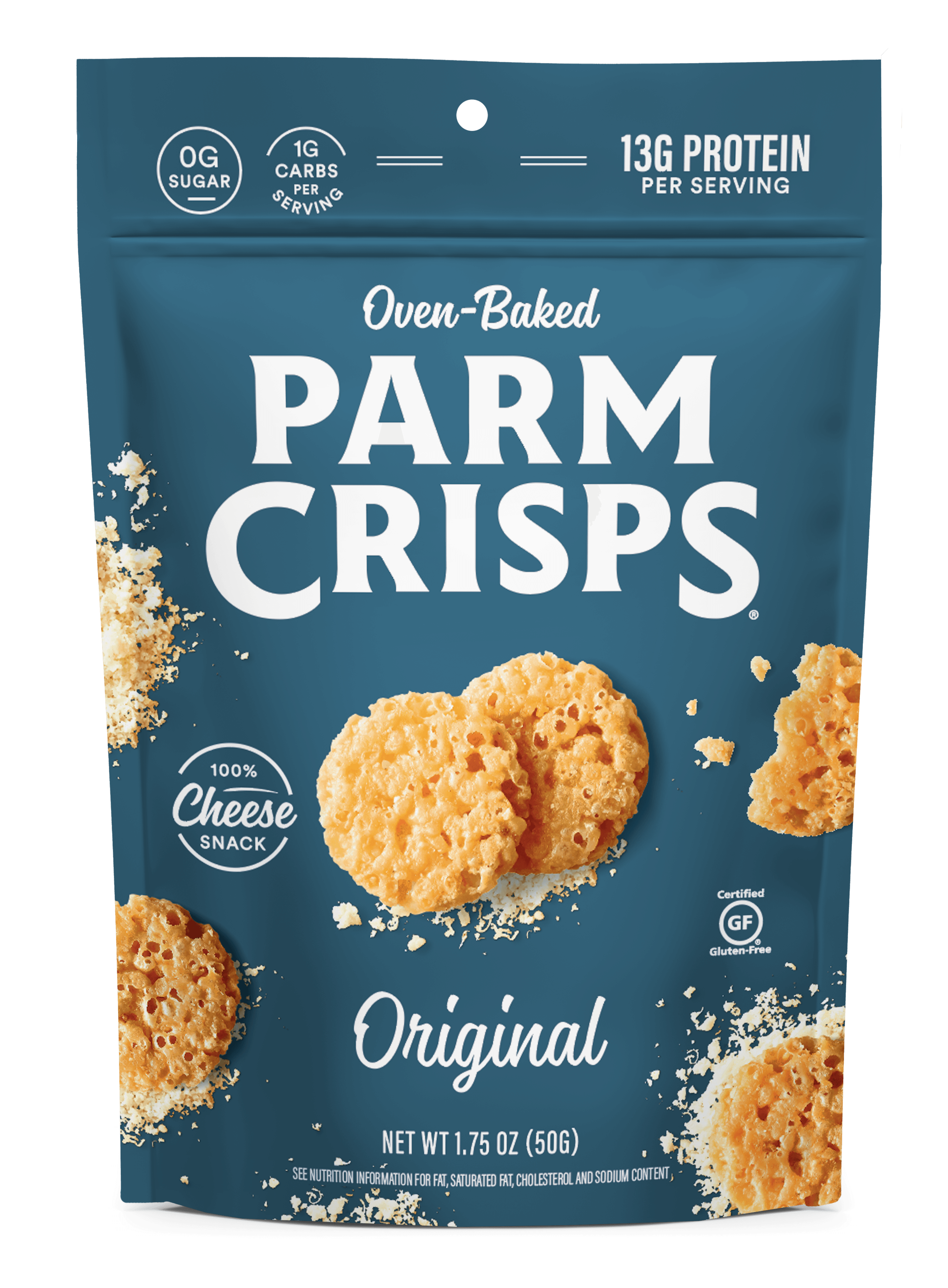 A bag of Parm Crisps
